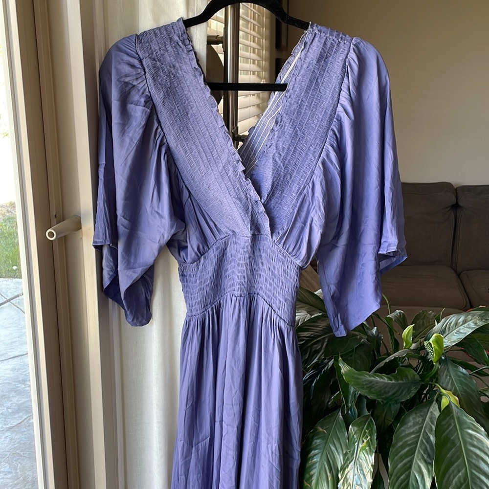 Flutter sleeve maxi dress